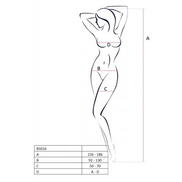 BS016 Bodystocking - Noir