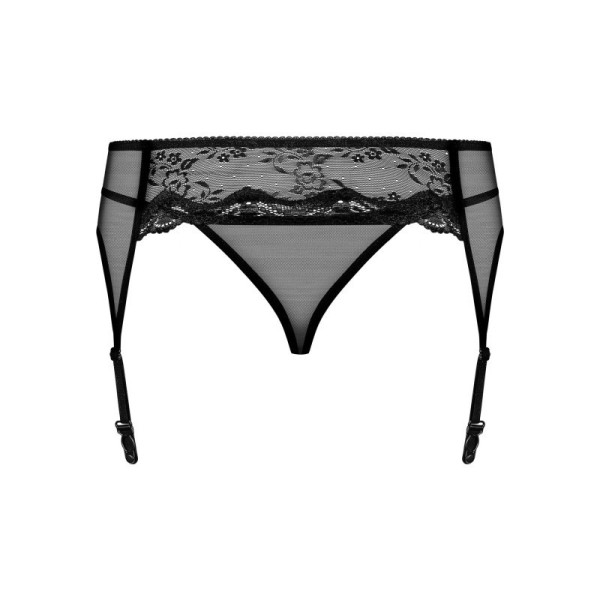 Charms Porte-jarretelles et String - Noir