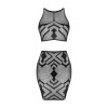 K101 top et jupe - Noire