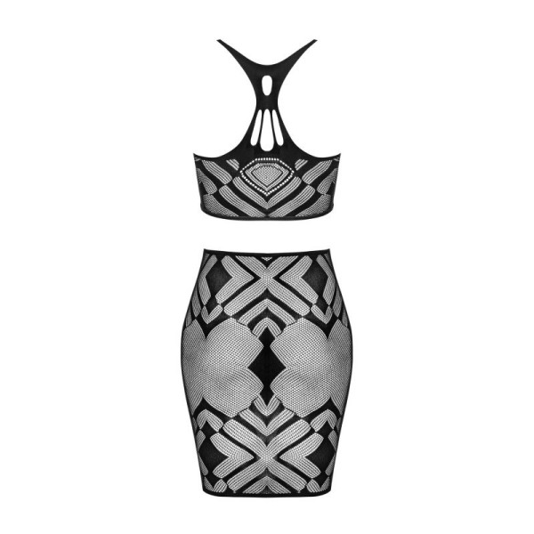 K101 top et jupe - Noire