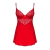 Ingridia nuisette et string - Rouge