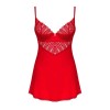 Ingridia nuisette et string - Rouge