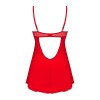 Ingridia nuisette et string - Rouge