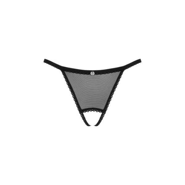 Celia string ouvert noir