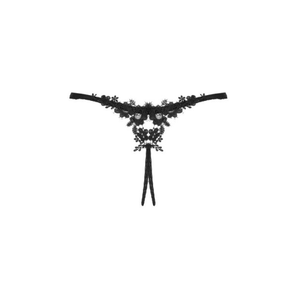 Celia string ouvert noir