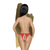 Naughty Valentine - String ouvert  - Rouge