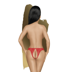 Naughty Valentine - String ouvert - Rouge