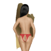 Naughty Valentine - String ouvert  - Rouge