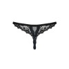 Letica String ouvert - Noir
