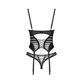 Lune Bellis corset et string - Noirs