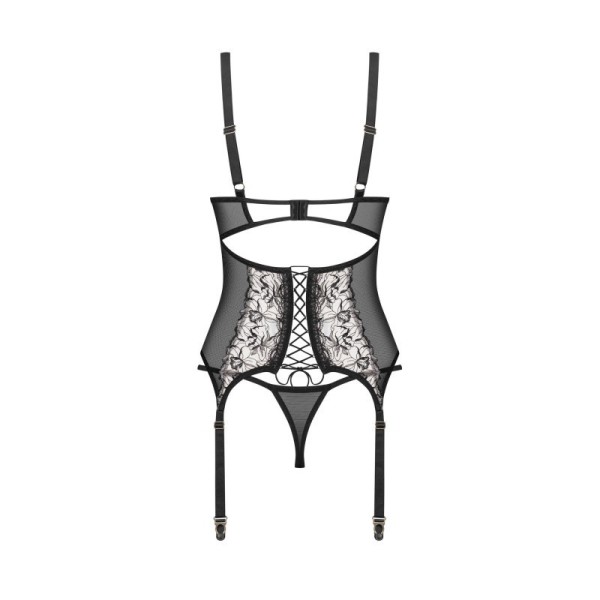Vila blanes corset et string - Noirs