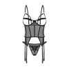 Euridia corset et string - Noirs