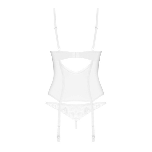 Alissium corset et string - Blancs