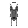 Donarella corset et string - Noir NP