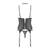 Donarella corset et string - Noir NP