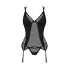 Nesari corset et string - Noir