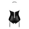 Viranes corset et string - Noir
