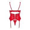 Amor Cherris guêpière et string - Rouge
