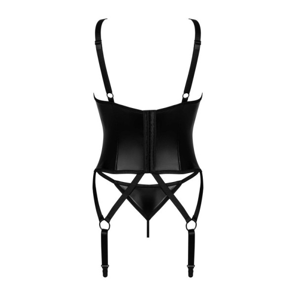 Armares guêpière et string - Noir