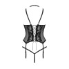 Alessya Corset et string noir