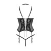 Alessya Corset et string noir
