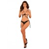 Cordellis ensemble ouvert - Noir wetlook