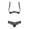 Luvae Ensemble ouvert 2 pcs  - Noir