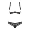 Luvae Ensemble ouvert 2 pcs  - Noir
