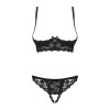 Letica Ensemble ouvert 2 pcs  - Noir