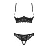 Letica Ensemble ouvert 2 pcs  - Noir