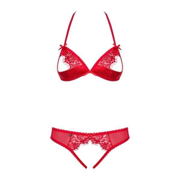 870-SEC-3 Ensemble ouvert 2 pcs - Rouge
