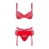 Heartina Ensemble 3 pcs - Rouge