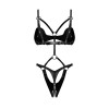 Dame controle body ouvert - Noir