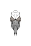 Anniverse special body ouvert et harnais - Noirs