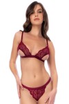 Ensemble 3 pièces couleur framboise - MAL8872ROSW