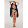 Ensemble soutien-gorge avec chainettes amovibles et string  - DG13224DEN