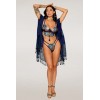 Ensemble soutien-gorge avec chainettes amovibles et string  - DG13224DEN