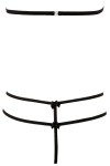 Soutien-gorge en dentelle noire avec bonnets détachables et string - R221125410
