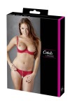 Soutien-gorge demi seins avec armatures et son string ouvert - R2220199