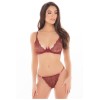 Ensemble 2 pièces  avec soutien-gorge à armatures et string dentelle - REN53024-BUR