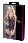Bustier noir avec jarretelles amovibles - OR2632632BLK