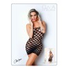 Mini Robe noire, résille avec  motif damier - Le Numéro 2 - Collection Robe - CM97002