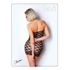 Mini Robe noire, résille avec  motif damier - Le Numéro 2 - Collection Robe - CM97002