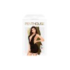 Robe décolletée et string assorti Noir Heart rob - PH0062BLK
