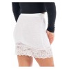 Jupe courte blanche Camélia - LSK2-SWHT