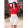 Jupe longue blanche Natacha - LSL3-LWHT