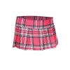 Mini-jupe plissée rose vif style ecossais - ML25074HPK