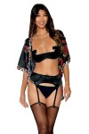 Soutien-gorge Demi-Seins en satin noir - DG13254BLK