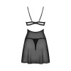 Nutris babydoll et String - Noire