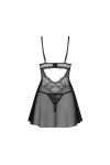 Perisia babydoll et string - Noirs
